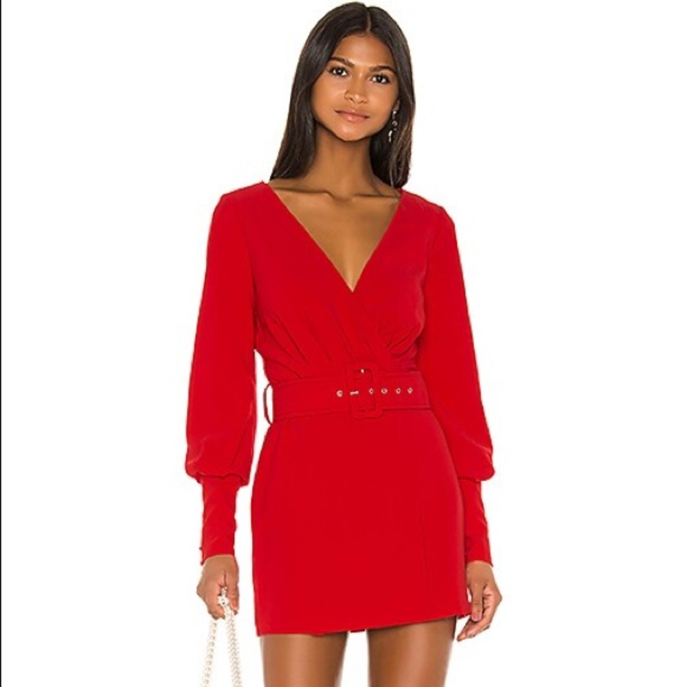 Rare Find - Revolve Reagan Mini Dress in Red - NBD